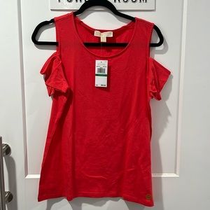 Michael Kors cold shoulder shirt